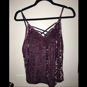 American Eagle Velvet Tank Top